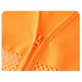 thumbnail image 3 of Unisex Mesh Breathable Fishing Vest Womens Multi Pockets Travel Hiking Waistcoat Jacket Adult Youth Mens Zipper Coat Orange, 4XL, 3 of 6