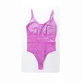 thumbnail image 4 of Viluyesy Thong Shapewear for Womens, Seamless Support Tight Fit Tummy Control High Compression Bodysuit Purple XL, 4 of 4
