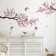 thumbnail image 2 of Un conjunto de pegatinas de pared, pegatinas de pared con ramas de flores y pájaros, decoración de pared para dormitorio, sala de estar y oficina, 2 of 4