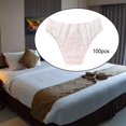 thumbnail image 1 of Calzoncillos de 100 Uds., cintura elástica, suaves, ajustables, prácticos, cómodos para viajes, hoteles, negocios con flor Salvador ropa interior bragas, 1 of 10