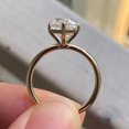 thumbnail image 5 of Simple Triangular Rhombus Imitation Moissanite Diamond Ring Copper Electroplated For Women Jewelry Gift Elegant Jewelry, 5 of 6