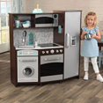 thumbnail image 2 of KidKraft Large Play Kitchen with Realistic Lights and Sounds, Espresso/Silver, 2 of 3