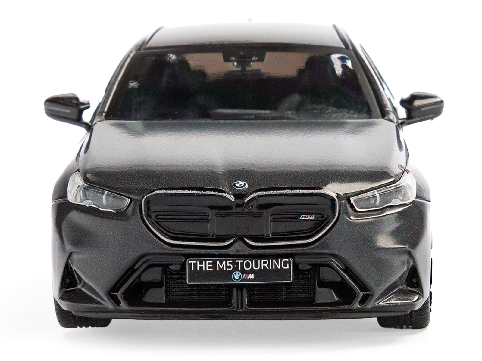 2024 BMW M5 Touring Frozen Deep Gray Metallic with Black Top 1/43 Diecast Model Car by Solido
