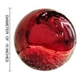 thumbnail image 4 of 10-Inch Royal Red Stainless Steel Gazing Ball – Vibrant Mirror Sphere for Home, Garden, Patio, Outdoor or Indoor Decor, 4 of 8
