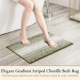 thumbnail image 3 of ComfiTime Bathroom Rug Set, 18" x 26", 1500GSM Slip-Resistant Chenille Bath Mat for Tub, Bathroom Floor, Machine Washable, Ultra Absorbent, Small or Long, Black, Gray, Blue, Green & Brown, 3 of 11