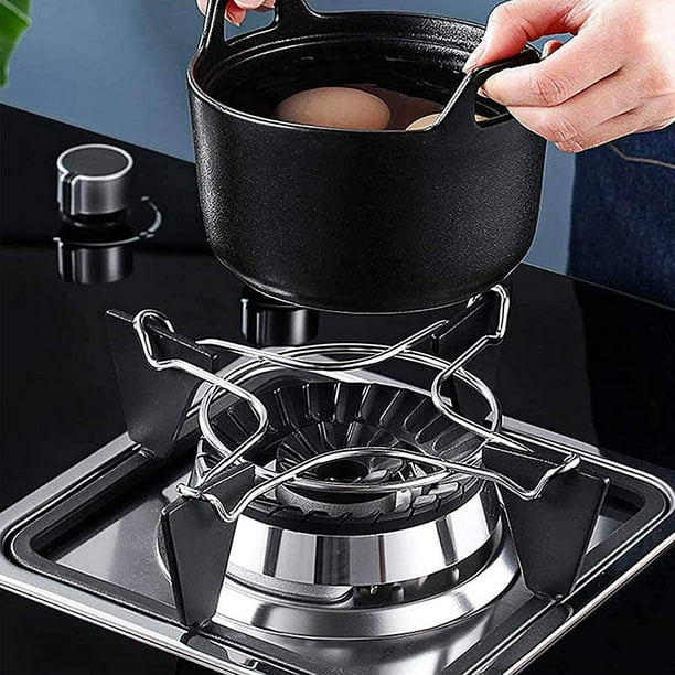 Anillo de gas de hierro fundido universal de 2 piezas, soporte de estufa universal, soporte de soporte Wok para encimera de gas, para cocinas, cafeteras, hornos, estufas de gas ShuxiuWang 8390613602411