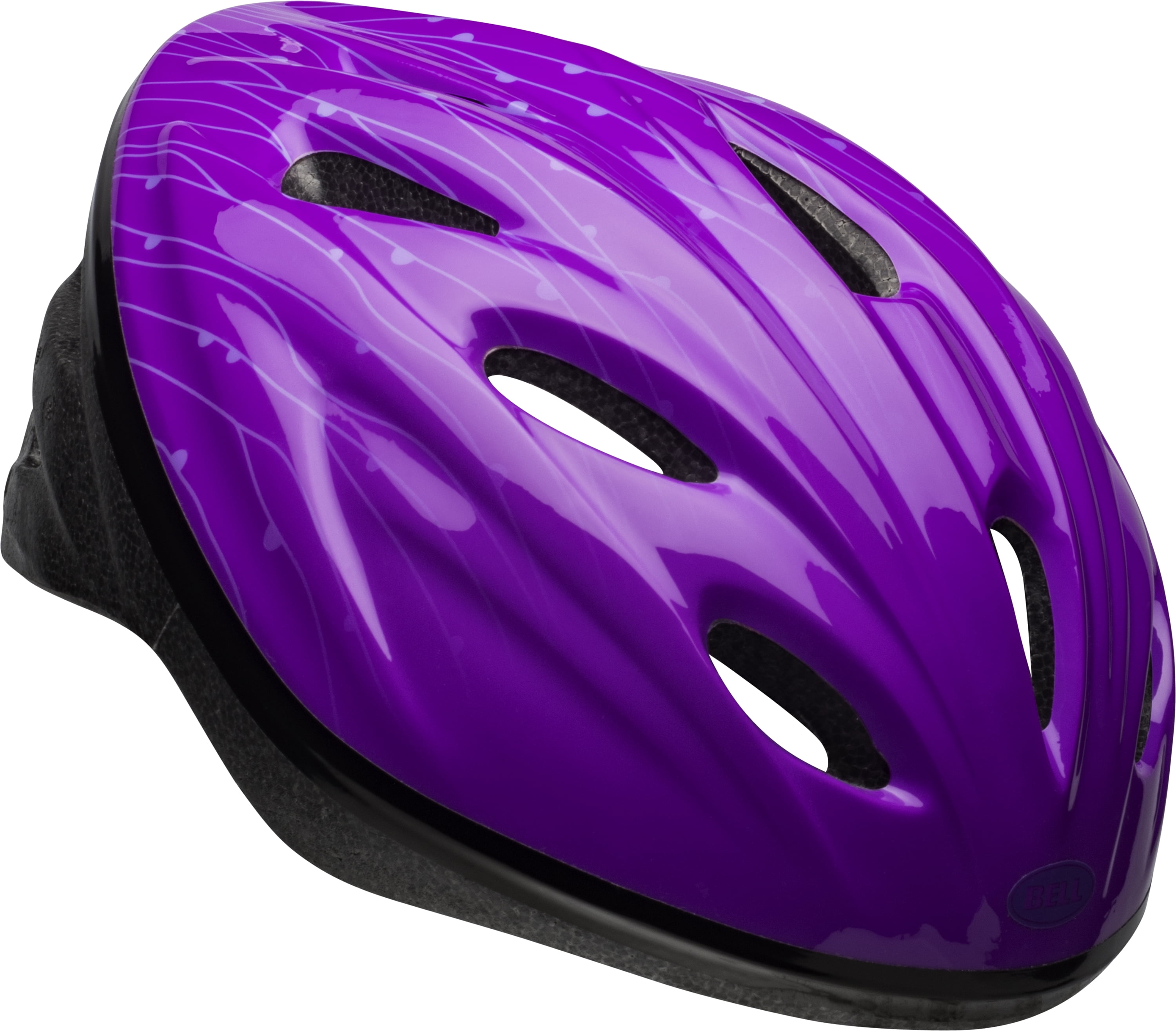 Details about   Kids Bike Helmet Purple Butterfly & Light Size 50-52cm Safety Cycling 