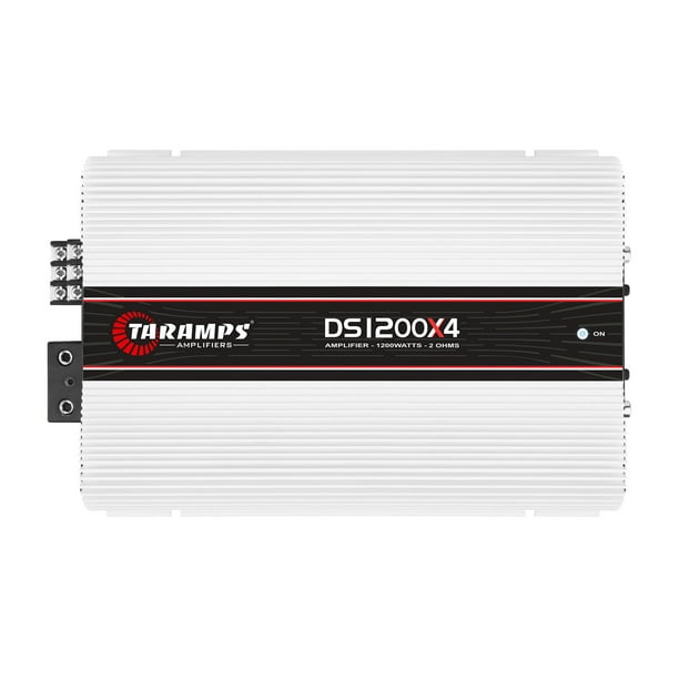 Taramps DS 1200X4 Class D 1200 Watt RMS and 2 Ohms Car Audio 4 Channel