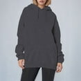 thumbnail image 2 of Oversized Zip Up Hoodie Women Cropped Womens Sweatshirt Casual Style Women's Loose Fit Letter Print Pullover For Daily Wear Vacation Spring Winter Comfortable Soft, 2 of 9