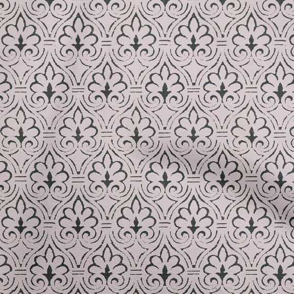 oneOone Viscose Jersey Black Fabric Block Sewing Material Print Fabric By The Yard 60 Inch Wide