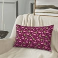 thumbnail image 5 of Salouo Festive Flamingos Print Print Pillow Case Cover,Wrinkle-Free Bed Pillow Cover Pack of 1 Home Decor Fade-Resistant and Stain-Resistant ,Pillows Not Included -16"x24", 5 of 8