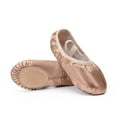thumbnail image 7 of Miluxas Girls Ballet Shoes for Girls Split-Sole Toddler Glitter Flats for Kids Dance Rose Gold 11.5(29), 7 of 7