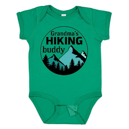 

Inktastic Grandma s Hiking Buddy with Mountains and Trees Gift Baby Boy or Baby Girl Bodysuit