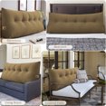 thumbnail image 5 of ANMINY Bed Wedge Pillow for Headboard Gap Reading Lumbar Back Rest Support Pillow for Bed Sofa Large Long Pillow with Side Pockets Removable Cover, 79"x20", Brown, 5 of 7