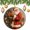Pattern, variant on Christmas Ornament Cardinal Red Birds Berry Wreath Pine Cones Keepsake Ceramic Ornament Farmhouse Holiday Winter Gift Christmas Tree Ceramic Ornament Decoration