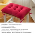 thumbnail image 5 of Outdoor Bench Cushion, Chair Cushions, Classic Solid Color Bench Cushion with Ties, Super Soft Indoor Outdoor Rectangle Bench Seat Cushion Foam Pad with Non-Slip Bottom(Orange, 13.8x9.5x3.15in), 5 of 11