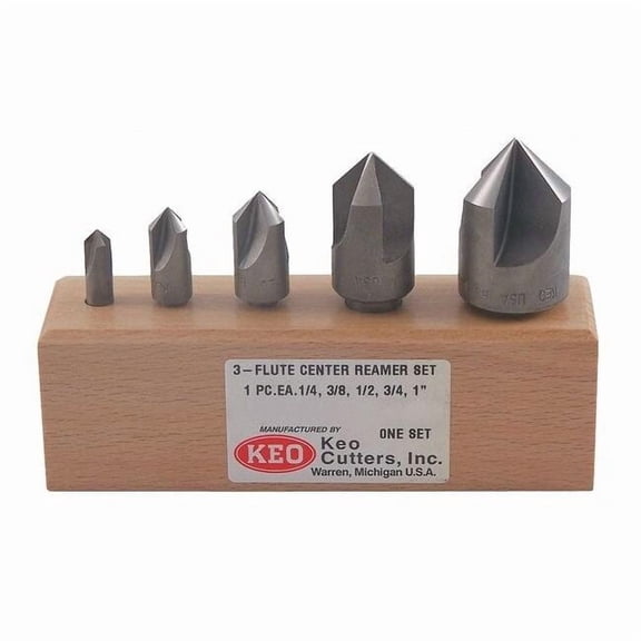 Keo Countersink Set,5 PC,3 FL,100 Deg,HSS 917-000-001