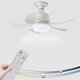 thumbnail image 4 of Led Ceiling Fan Light E27 with Remote Control for Dimming, Suitable for Living Room, Study, Household Use, 85-265V, 4 of 5