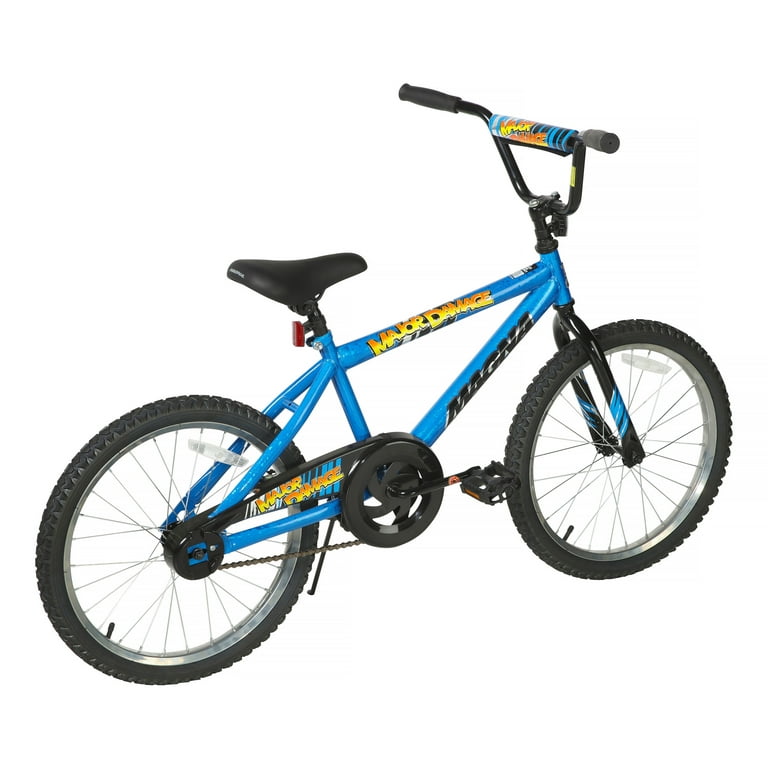 Blue and clearance yellow bmx bike