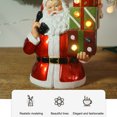 thumbnail image 4 of Kearding Estatua en miniatura exquisita Claus Papá Noel resistente al desgaste Papá Noel muñecas figuritas de resina adornos para el Interior, 4 of 6