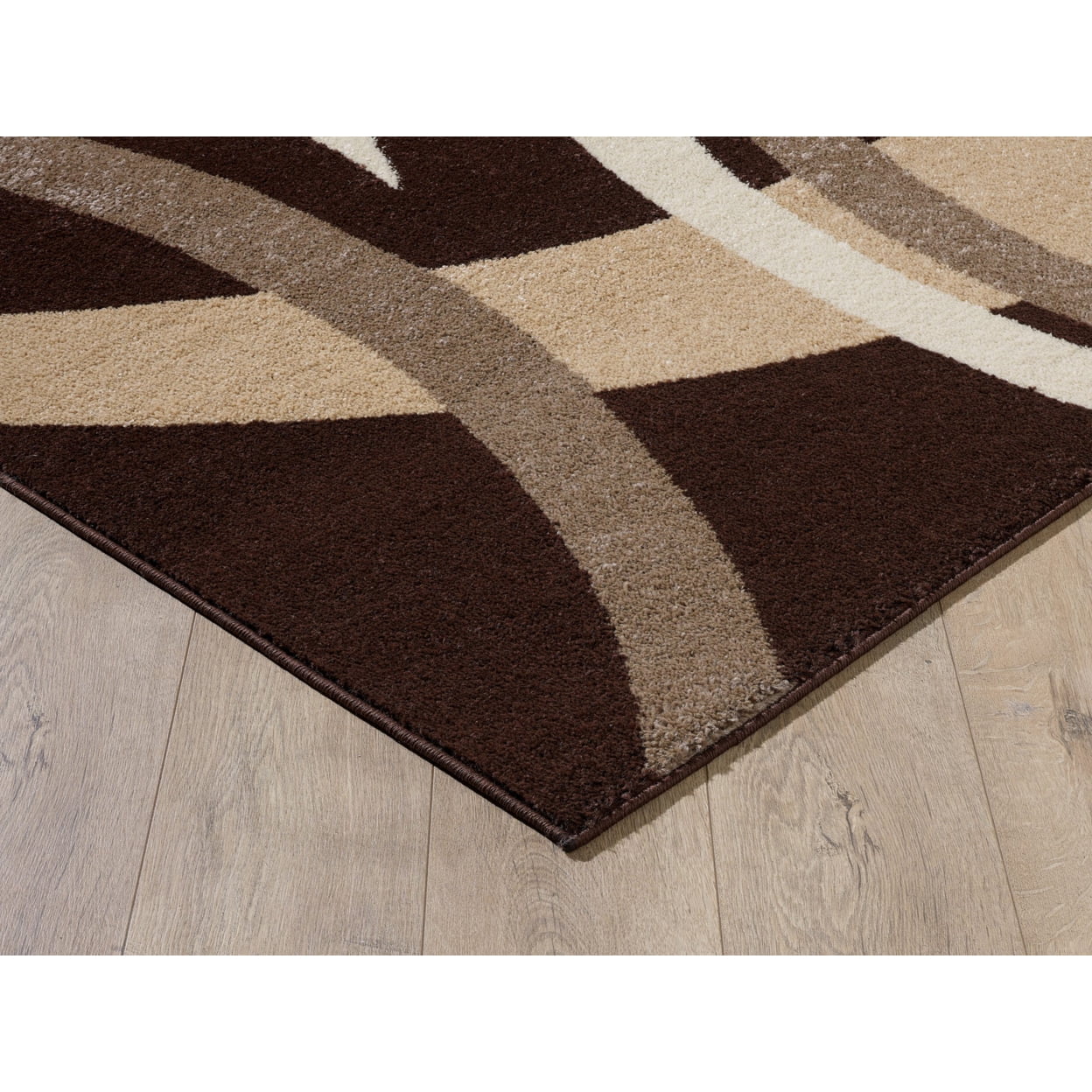 L'Baiet Abigail Graphic Area Rug Brown 4' x 6' Medium Area Rugs Carpet for Living Room, Bedroom, Dining Table, Office, Hallway, Foyer | Neutral Colorful Modern Abstract Home Decor