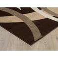 thumbnail image 3 of L'Baiet Abigail Graphic Area Rug Brown 4' x 6' Medium Area Rugs Carpet for Living Room, Bedroom, Dining Table, Office, Hallway, Foyer | Neutral Colorful Modern Abstract Home Decor, 3 of 4