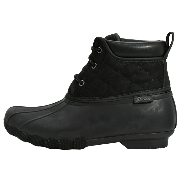 Skechers Women's Pond-Lil Puddles-Mid Quilted Lace Up Duck Rain