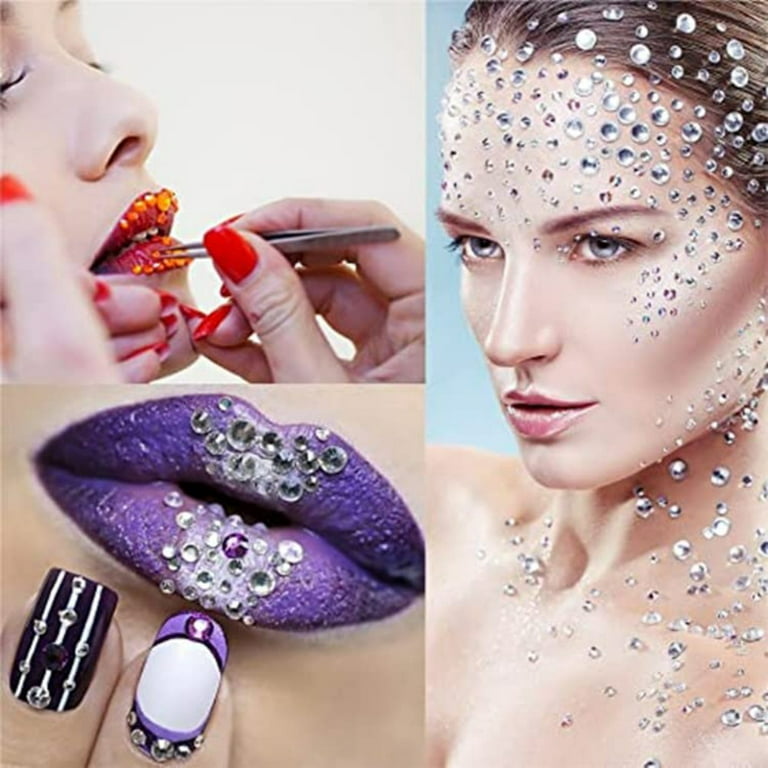 1Sheet Face Jewels Rhinestones Adhesive Crystal Face Gems Beauty