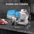 thumbnail image 5 of Frozen Meat Cheese Deli Slicer Machine 210W with 8.5" Blade, 0-1/2" Adjustable Thickness Semi-Auto, 5 of 10