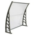 thumbnail image 5 of Tcbosik Window Awning Door Canopy, 40" x 38" Front Door Overhang Awning for Sun Shelter, Outdoor Patio Awning Canopy, Silver & Gray Bracket, 5 of 9