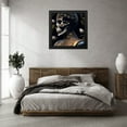 thumbnail image 3 of Stephen Chambers 26x26 Black Modern Wood Framed Wall Art Titled - Skull 19, 3 of 6