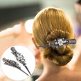 thumbnail image 3 of 2 Pcs Épingles à Cheveux en Alliage avec Strass Brillant, 3 of 7
