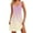 Yellow, variant on V-Neck Ombre Pocket Dress for Women Sleeveless Gradient Color Loose Fit Mini Dress 2026 Trendy Fashion Wear for Outing and Daily Life