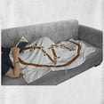 thumbnail image 6 of Texas Star Soft Flannel Fleece Blanket, Barbed Wire Style Star in a Circle Western Themed Monochrome Motif Borders, Cozy Plush for Indoor and Outdoor Use, 50" x 60", Brown and White, by Ambesonne, 6 of 6