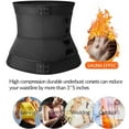 thumbnail image 6 of SHAPERIN Neoprene Sauna Waist Trainer Sweat Girdle Belt for Women Weight Loss Compression Trimmer Workout Fitness Shapewear, 6 of 6