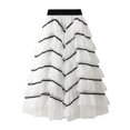thumbnail image 2 of Txlixc Falda de TUL de estilo femenino de longitud media Txlixc  moda, 2 of 6