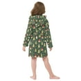 thumbnail image 7 of FORMRS Niños Bathrobe Unisex Hooded Robe Soft Plush Pajamas Sleepwear, Size 7-9T, Christmas Tree, 7 of 7