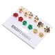 thumbnail image 2 of Juego de joyas navideñas Jadeshay 6 pares de aretes navideños para niñas estética elegante, 2 of 8