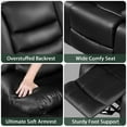 thumbnail image 4 of TrumanPick Manual Recliner Chair for Adults, Lazy Boy Rocker Recliner Overstuffed Glider Recline Sofa Chair for Living Room,Black, 4 of 7