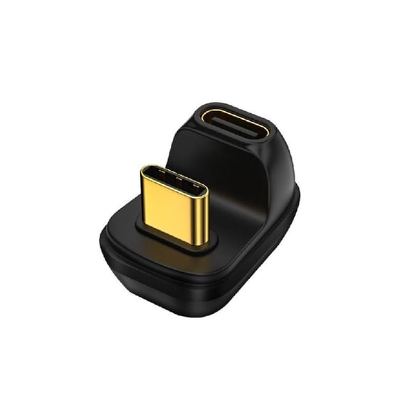 Bend Type C Connector Adapter with 40Gbps Data Speed and 100W Power Delivery