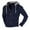 11-Navy272, variant on Men's Detachable Hood Denim Jacket Button Front Regular Fit Jackets Daily Spring Fall Outerwear Coats