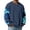 Dark Blue, variant on Mens Sweatshirts Shirt Casual Long Sleeve Pullovers Camo Color Block Holiday Ribbed Knit Tee Spring Fashion V Neck Clothes Coffee XL