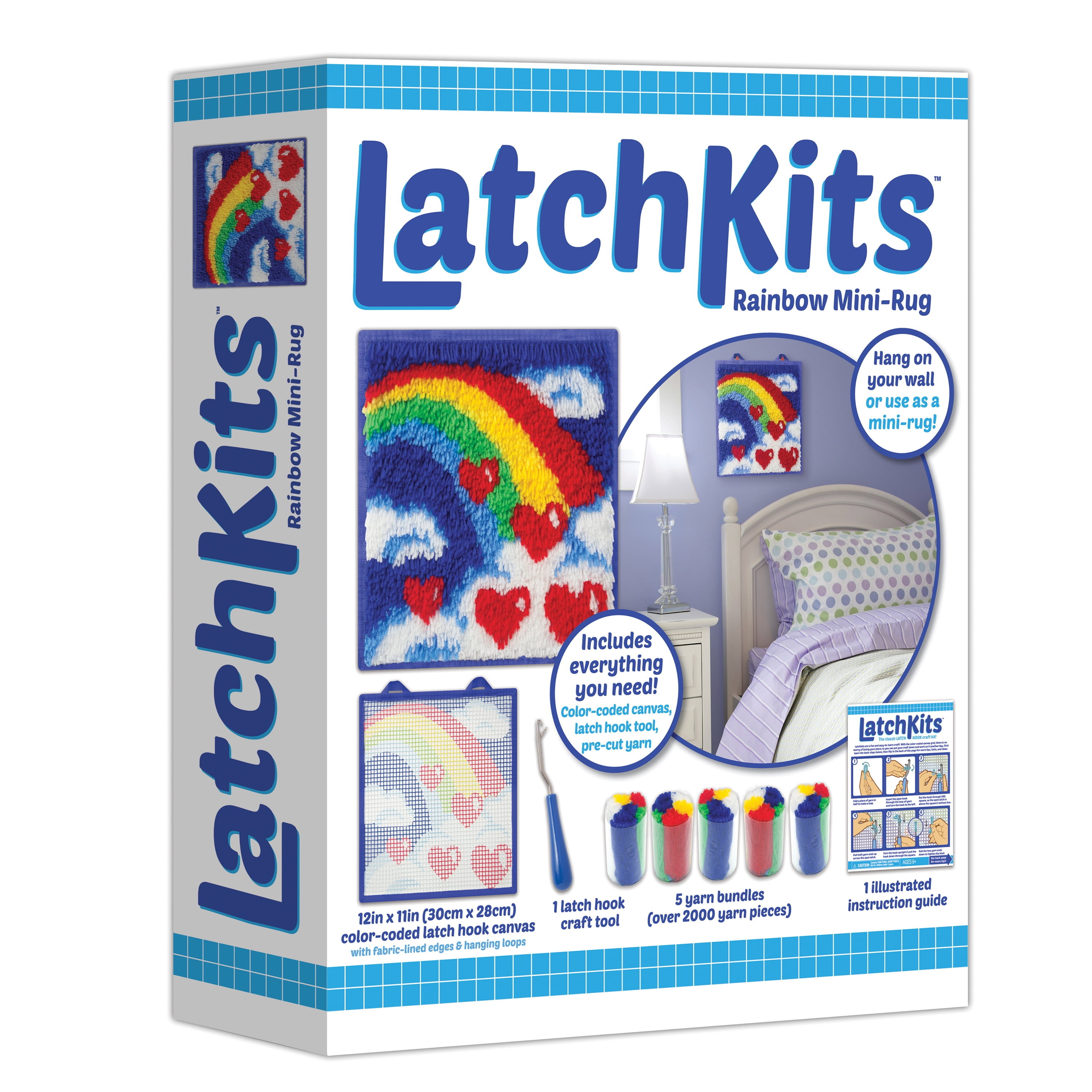 Latch Kit Mini Rug-Rainbow 