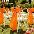 thumbnail image 5 of BBilaBu Orange Fall Decorative Bow, 30Inch Pre-Tied Large Ribbon Bow with Long Tails for Front Door, Wreath, Mantel, Stair Railing, Window, Porch, Thanksgiving and Fall Harvest Decor, 5 of 8