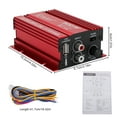 thumbnail image 6 of PrePat 500W 12V 2 Channel Car Stereo Audio Power Amplifier HiFi Bass Amp Subwoofer Home, 6 of 6