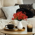 thumbnail image 3 of 16 Bundles Artificial Flowers for Outdoors, Fake Silk Flowers Faux Plants UV Resistant for Hanging Planters Window Box Front Porch Indoor Outside Decorations (Red) A, 3 of 4