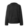 thumbnail image 5 of Lightweight Sweaters for Women Solid Color Half Zip Long Sleeved Pullover Fall Tops,Black,L, 5 of 6