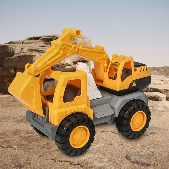 Clearance Toys under $5! kkbbma Children Forward Propulsion Excavator Dump Truck Play Sand Engineering Excavator Toy Car