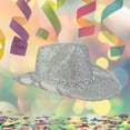 thumbnail image 2 of SRZYMJ Rhinestone Cowboy Hat with Diamond Fringe CowHat for Cosplay Wedding, 2 of 3