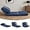 Navy Blue, variant on Folding Sofa Bed, Human Dog Bed for Adult with 6-Position Adjustable Backrest, Metal Frame & Handle, Lazy Floor Lounger for Living Room Bedroom, Apartment, Beige